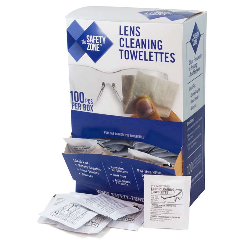 Lens Cleaning Towelettes, 100/BX, 10BX/CA
